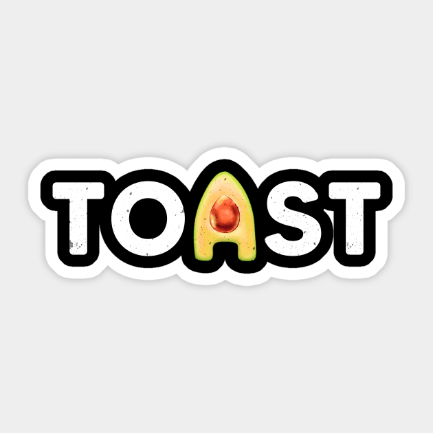 Avocado toast T-Shirt Sticker by Letters&Design Junkie